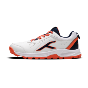 Hundred Hyper Drive Unisex-Adult Cricket Shoes - White/Navy/Orange